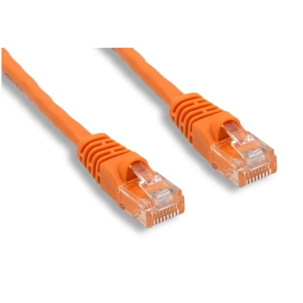 ✅Category 6 Patch Cable Ethernet UTP 7' 7ft Orange Cat 6 Network Cord#️⃣0305